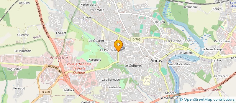 localisation de l'entreprise LES JARDINS DE CLARA ET MAELIG à AURAY