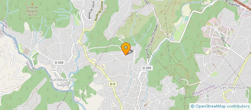 localisation de l'entreprise LES JARDINS DE CLAVARY à PEGOMAS