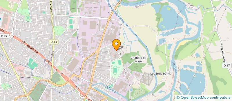 localisation de l'entreprise LES JARDINS DE COCAGNE  ROANNE