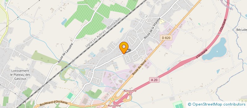 localisation de l'entreprise LES JARDINS DE COMPOSTELLE  MONTAUBAN