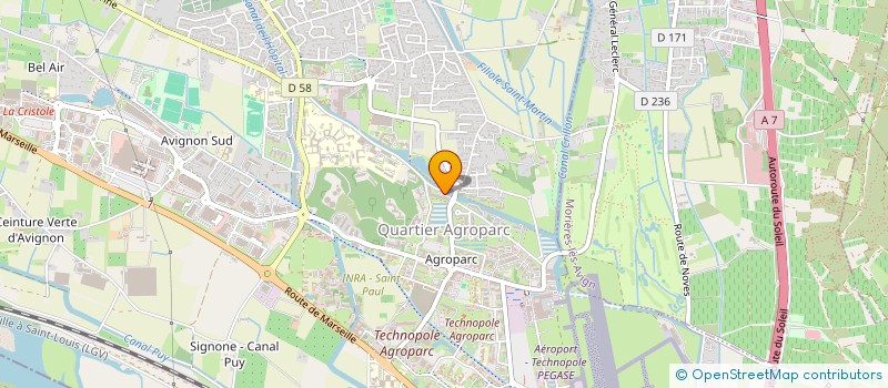 localisation de l'entreprise LES JARDINS DE CONSTANCE  AVIGNON