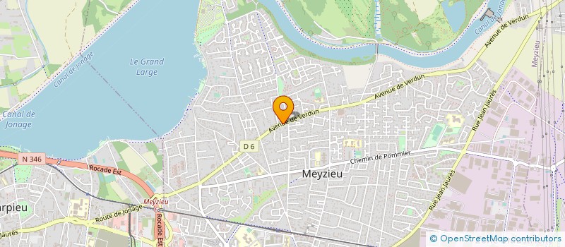 localisation de l'entreprise LES JARDINS DE CORBELIN  MEYZIEU