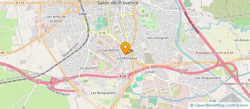 localisation de l'entreprise LES JARDINS DE DAHLIA  SALON-DE-PROVENCE