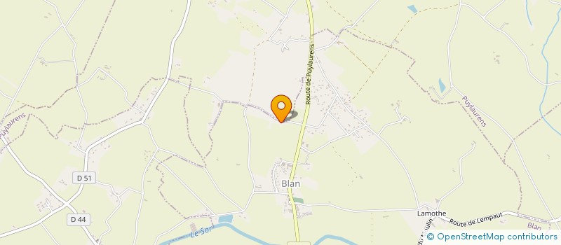 localisation de l'entreprise LES JARDINS DE DAMIEN  PUYLAURENS