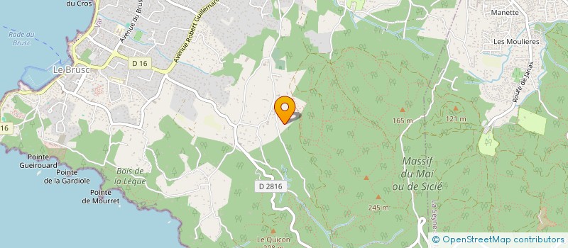 localisation de l'entreprise LES JARDINS DE DEMAIN à SIX-FOURS-LES-PLAGES