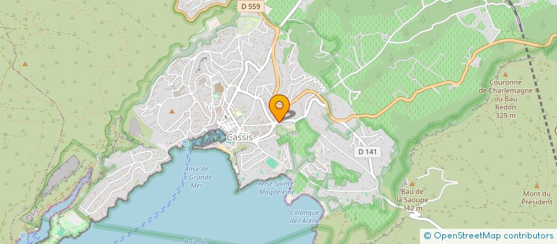 localisation de l'entreprise LES JARDINS DE DEMAIN à CASSIS