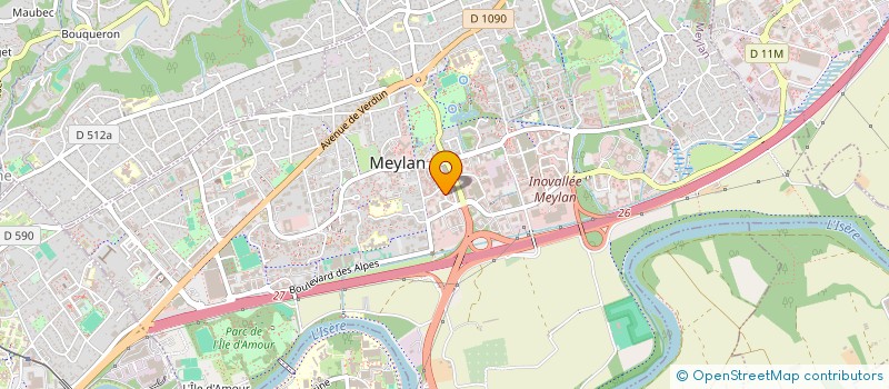 localisation de l'entreprise LES JARDINS DE DOMENE  MEYLAN