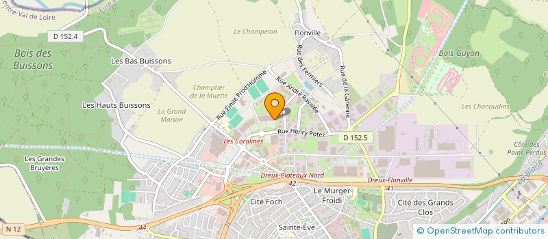 localisation de l'entreprise LES JARDINS DE DREUX à DREUX