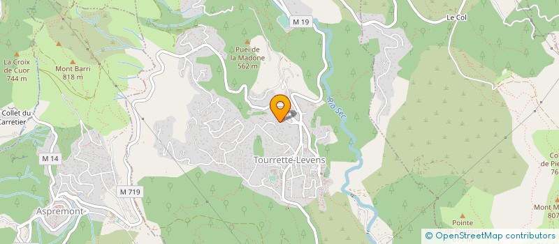 localisation de l'entreprise LES JARDINS DE FAMAJOR  TOURRETTE-LEVENS