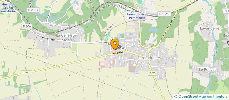 localisation de l'entreprise LES JARDINS DE FAREMOUTIERS  FAREMOUTIERS