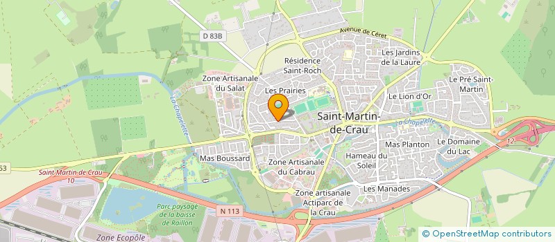 localisation de l'entreprise LES JARDINS DE FARES à SAINT-MARTIN-DE-CRAU