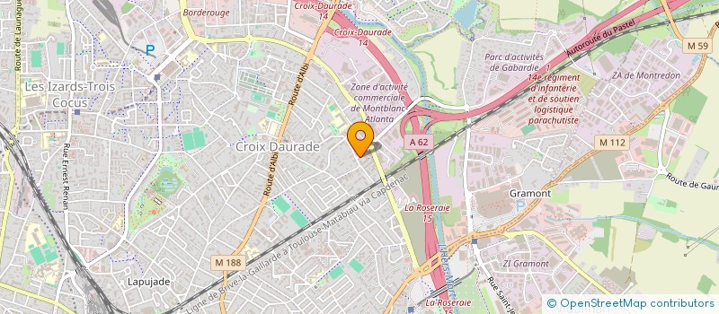 localisation de l'entreprise LES JARDINS DE FLORENCE  TOULOUSE