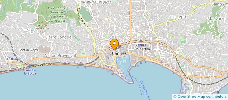 localisation de l'entreprise LES JARDINS DE FORVILLE à CANNES