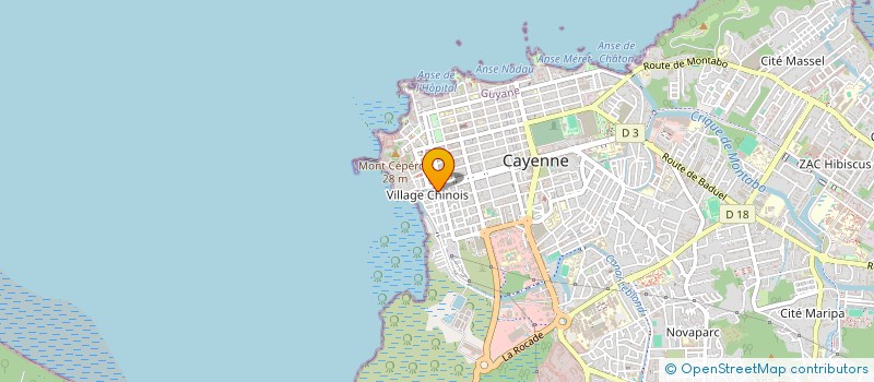 localisation de l'entreprise LES JARDINS DE FOURGASSIER CHIMBE CHO  CAYENNE