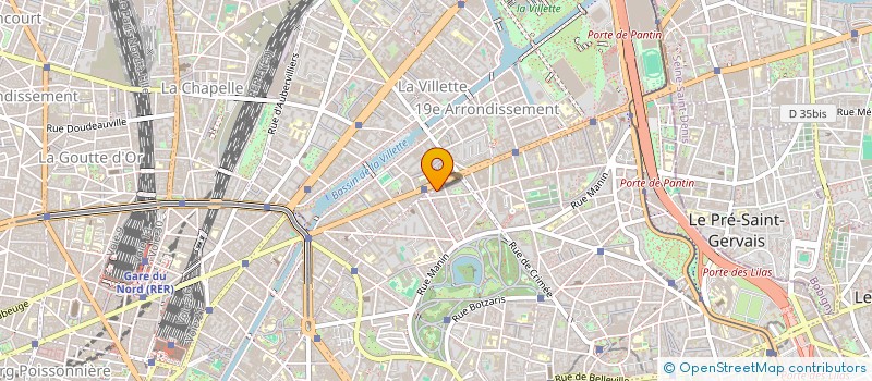 localisation de l'entreprise LES JARDINS DE FRANCHEVILLE à PARIS