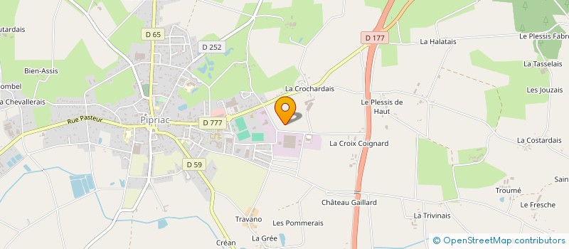 localisation de l'entreprise LES JARDINS DE GAEL  PIPRIAC