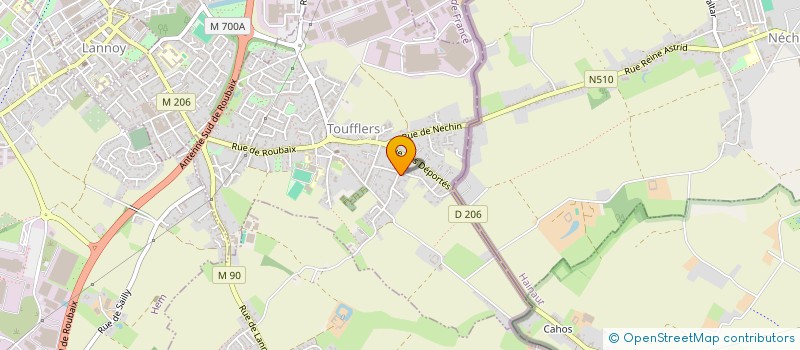 localisation de l'entreprise LES JARDINS DE GAIA  TOUFFLERS