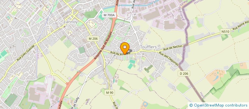 localisation de l'entreprise LES JARDINS DE GAIA  TOUFFLERS