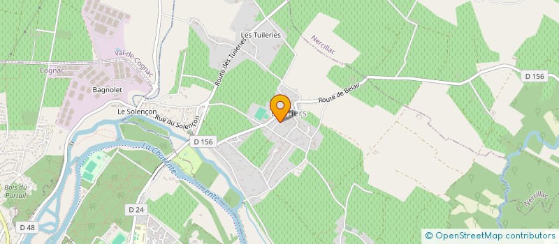 localisation de l'entreprise LES JARDINS DE GAIA à BOUTIERS-SAINT-TROJAN