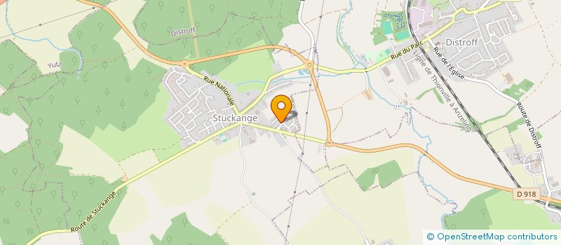 localisation de l'entreprise LES JARDINS DE GAIA-STUCKANGE  STUCKANGE