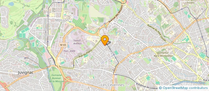 localisation de l'entreprise LES JARDINS DE GARROS à MONTPELLIER