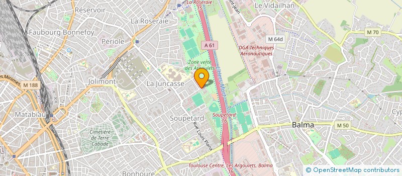 localisation de l'entreprise LES JARDINS DE GENIBRAT à TOULOUSE