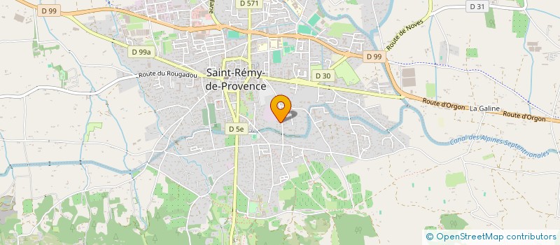localisation de l'entreprise LES JARDINS DE GLANUM à SAINT-REMY-DE-PROVENCE