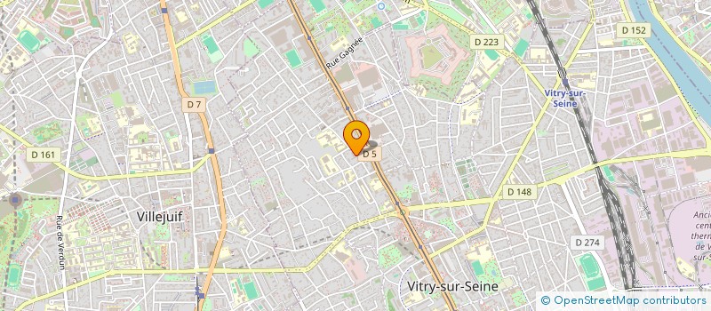 localisation de l'entreprise LES JARDINS DE GUILLAUME  IVRY-SUR-SEINE