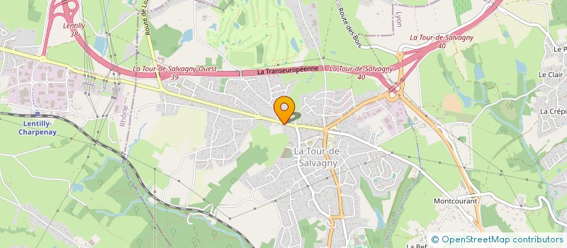 localisation de l'entreprise LES JARDINS DE GUY PRO  LA TOUR-DE-SALVAGNY