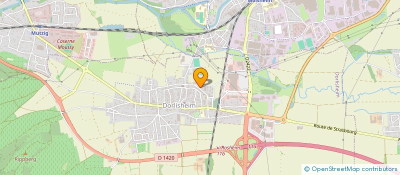 localisation de l'entreprise LES JARDINS DE HINDISHEIM  DORLISHEIM