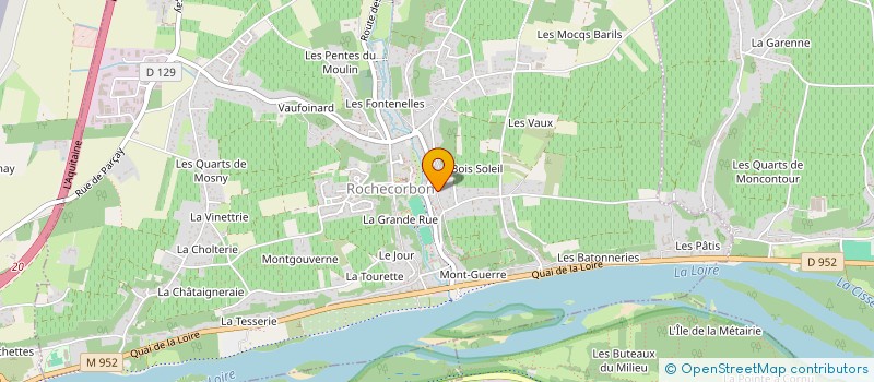 localisation de l'entreprise LES JARDINS DE JAUJAS à ROCHECORBON