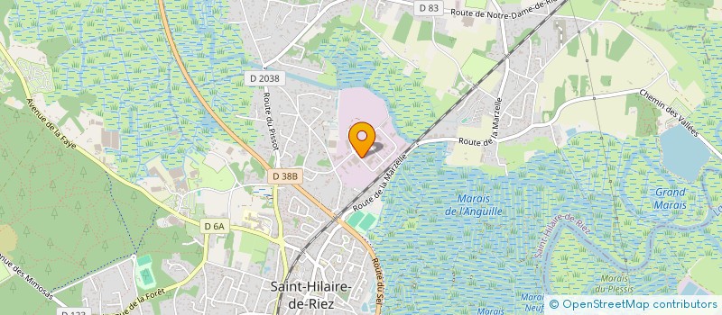 localisation de l'entreprise LES JARDINS DE JB  SAINT-HILAIRE-DE-RIEZ