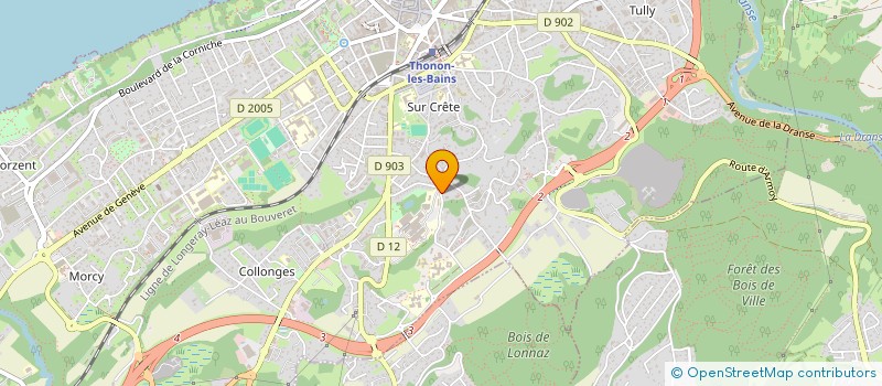 localisation de l'entreprise LES JARDINS DE JOACHIM à THONON-LES-BAINS