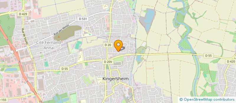 localisation de l'entreprise LES JARDINS DE JONATHAN  KINGERSHEIM