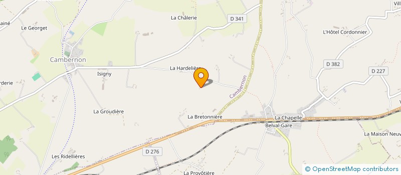 localisation de l'entreprise LES JARDINS DE JULES  SAINT-SAUVEUR-VILLAGES