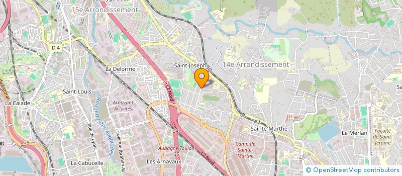 localisation de l'entreprise LES JARDINS DE JULIEN à MARSEILLE