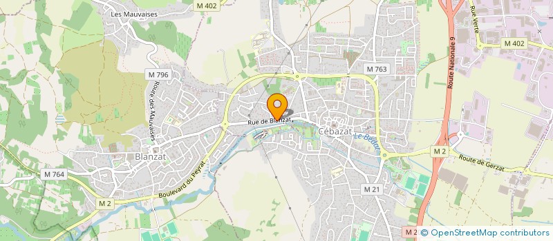 localisation de l'entreprise LES JARDINS DE JULIEN  CEBAZAT