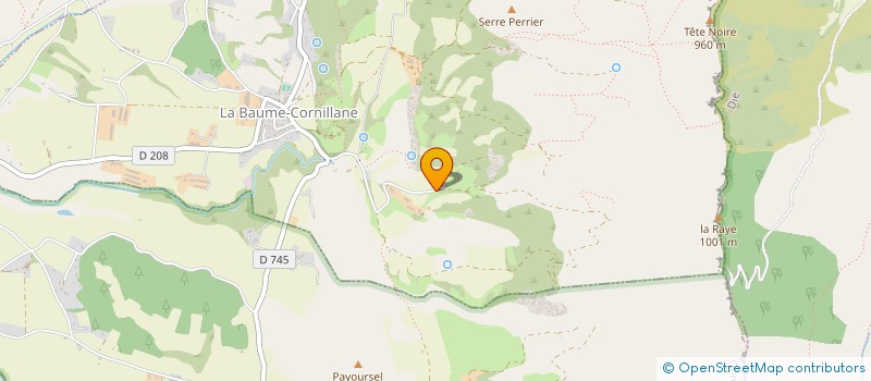 localisation de l'entreprise LES JARDINS DE JULIETTE  LA BAUME-CORNILLANE