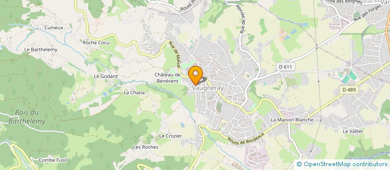 localisation de l'entreprise LES JARDINS DE JULIPPINE  VAUGNERAY