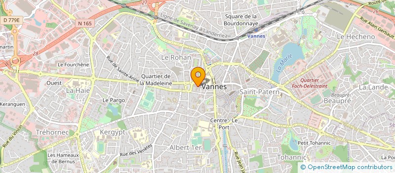 localisation de l'entreprise LES JARDINS DE KARADEC à VANNES