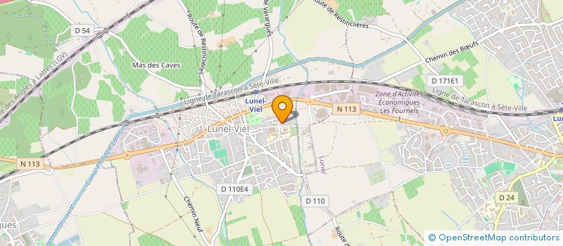 localisation de l'entreprise LES JARDINS DE KASSIA  LUNEL-VIEL