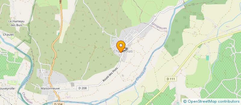 localisation de l'entreprise LES JARDINS DE KAVA  CHANDOLAS