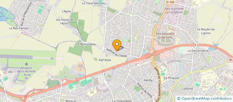 localisation de l'entreprise LES JARDINS DE KERVICHEN  LAGORD