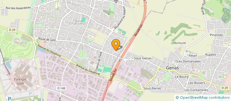 localisation de l'entreprise LES JARDINS DE KIMBERLEY  CHASSIEU