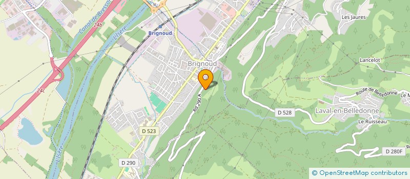 localisation de l'entreprise LES JARDINS DE KUZ  BERNIN