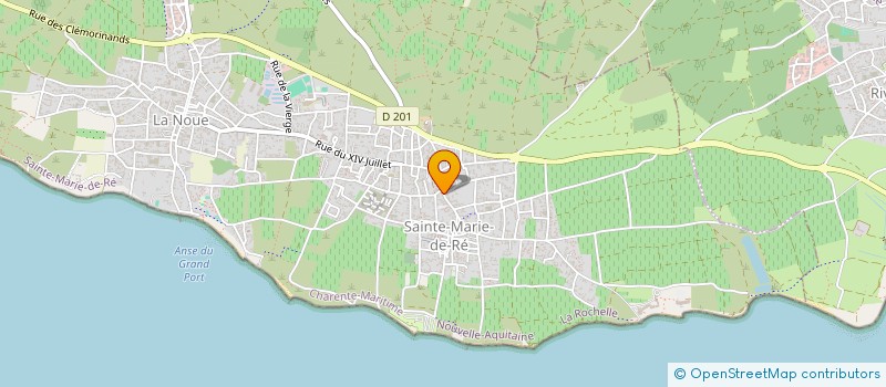 localisation de l'entreprise LES JARDINS DE L'ABBAYE  SAINTE-MARIE-DE-RE