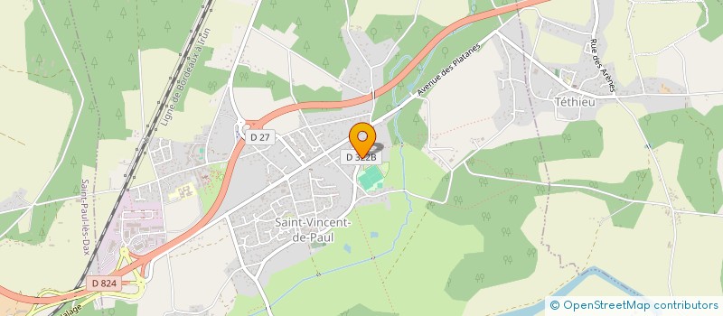 localisation de l'entreprise LES JARDINS DE L ADOUR  SAINT-VINCENT-DE-PAUL