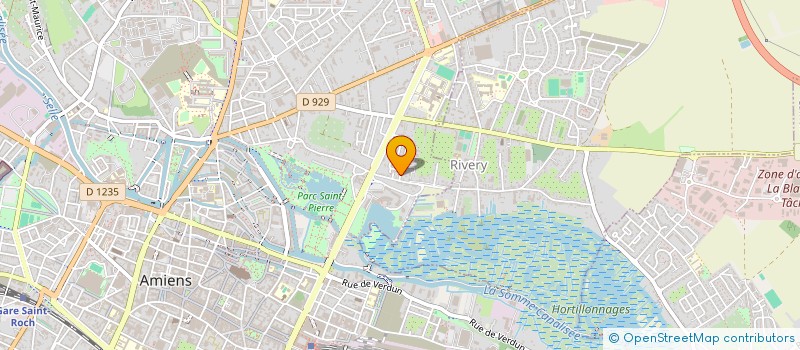 localisation de l'entreprise LES JARDINS DE L'AGRAPPIN à AMIENS