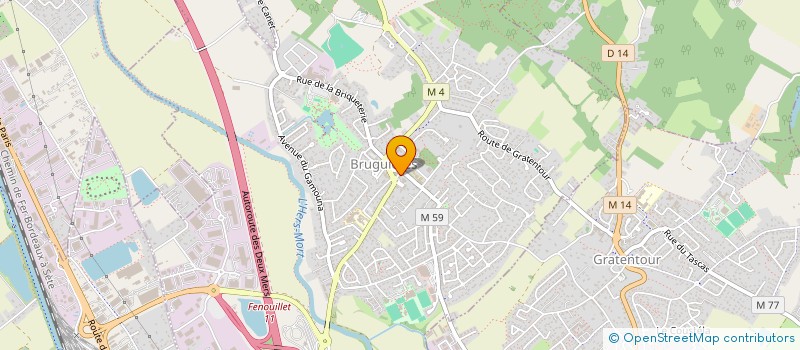 localisation de l'entreprise LES JARDINS DE L'ANTIQUAIRE  BRUGUIERES