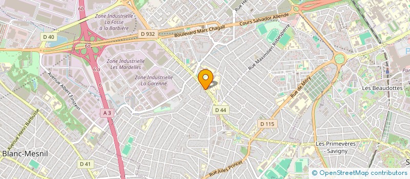 localisation de l'entreprise LES JARDINS DE L'ATLAS  AULNAY-SOUS-BOIS